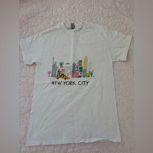 Urban Skyline Graphic Tee in White